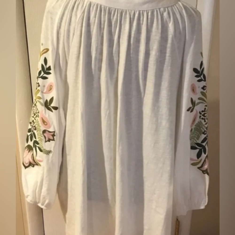 Croft & Barrow Long Sleeve Floral Blouse